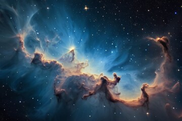 Vast cosmic landscape filled with countless stars, perfect for space-themed designs and backgrounds.