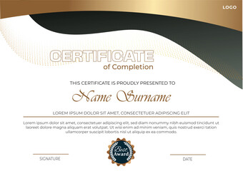 Certificate of completion