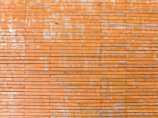 orange wooden wall