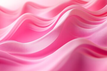 Obraz premium Pink background detailed view of a vibrant pink silk fabric