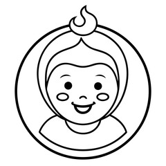 Vector Art Baby Logo Design