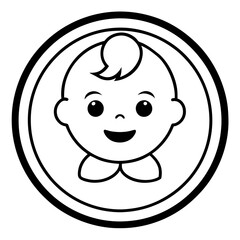 Vector Art Baby Logo Design