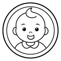 Vector Art Baby Logo Design