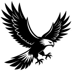  Flying Eagle Vector, Silhouette