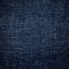 Naklejka premium A close-up of dark blue denim fabric showcasing texture and weave.