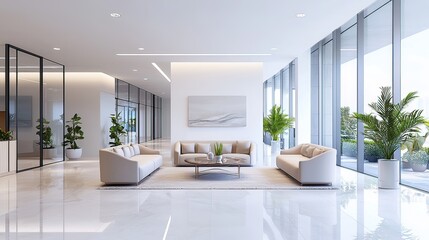 Fototapeta premium Sophisticated ambiance of the waiting space