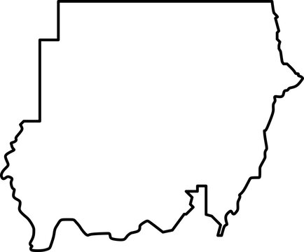 recommend clip art: Sudan Map Outline