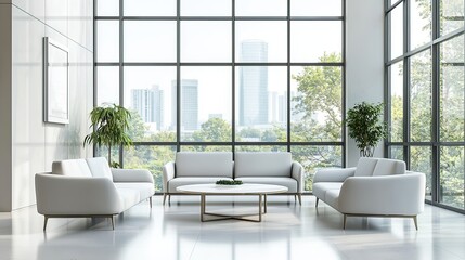 Sophisticated ambiance of the waiting space