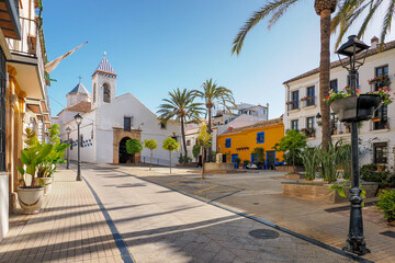 Santa Christo church in the old town Marbella, Andalusia , Spain