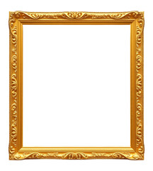 Golden frame with patterns
