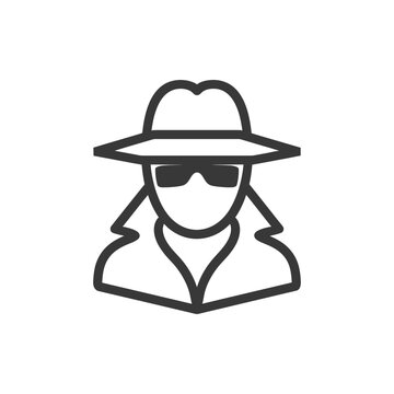 recommend clip art: Line art illustration of a person in disguise
