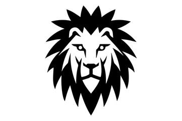stylized lion head logo. branding template 