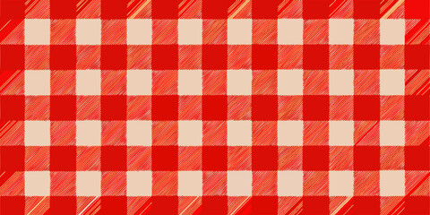 Gingham plaid seamless pattern