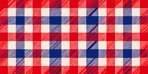 Gingham plaid seamless pattern