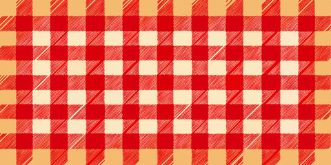 Gingham plaid seamless pattern