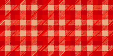 red and white plaid