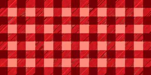 Gingham plaid seamless pattern