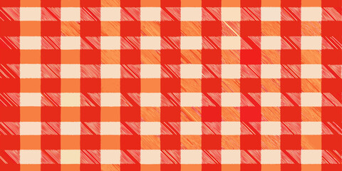 Gingham plaid seamless pattern