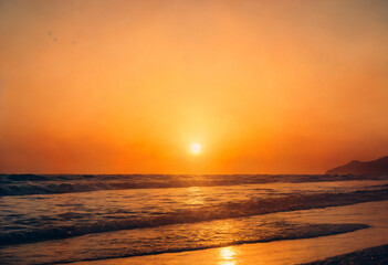 Twilight Tranquility: Sunset on the Sea