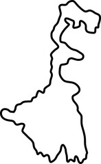 West Bengal Map Outline
