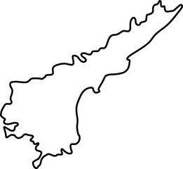 Andhra Pradesh Map Outline