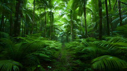 lush green forest filled with lots trees