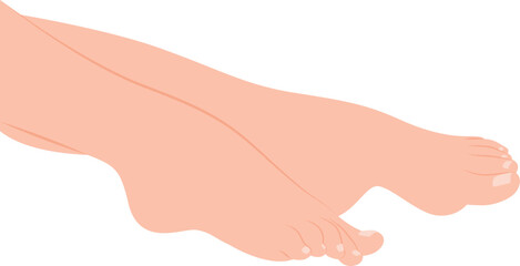Beautiful woman feet, Beauty salon and foot bath,  healthy skin, toenails, body part, human body anatomy elements