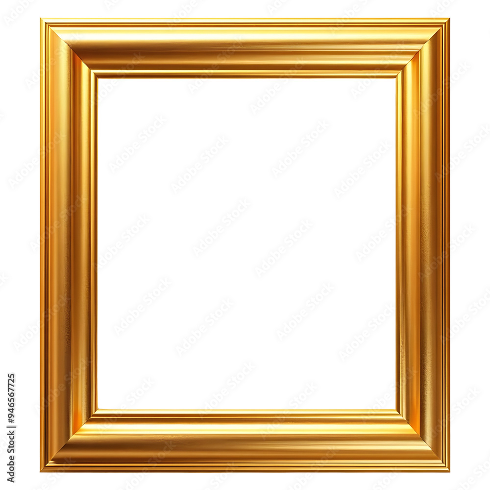 Wall mural gold photo frame