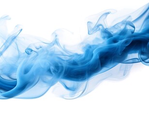 Fototapeta premium vector realistic isolated blue smoke effect decoration covering white background