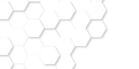 Vector abstract hexagonal futuristic geometric backdrop White background and embossed hexagon , honeycomb white hexagon concept design abstract technology background vector background, or wallpaper.
