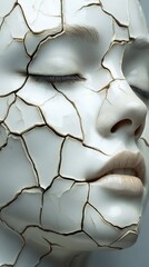 Cracked Face: A Surreal Portrait