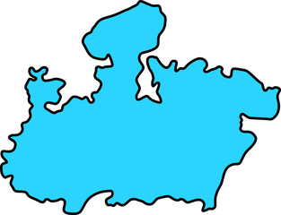 Madhya Pradesh Map Outline