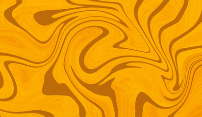 Halloween pumpkin liquid pattern background, yellow and brown high quality PNG