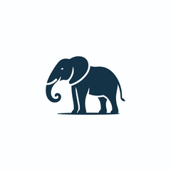 Trunk Harmony Elephant Logo Vector Design