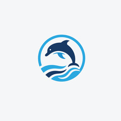 Dolphin Delight Vector Logo Design