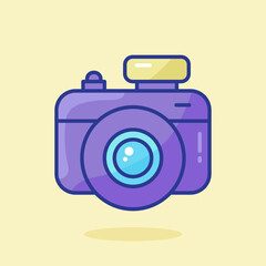Camera Vector Icon Illustration Technology concept