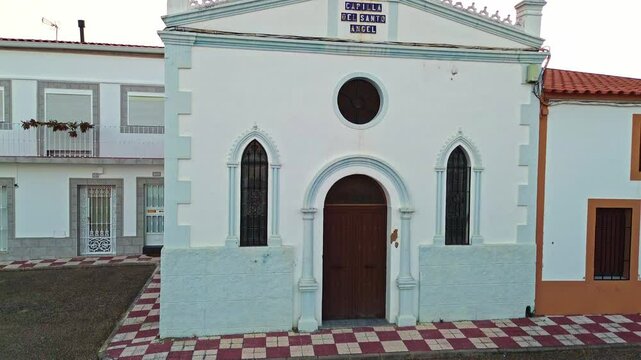 Chapel of the Holy Angel in Alconchel, Badajoz, Extremadura, Spain