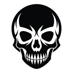 skull on black