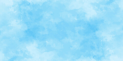 Abstract white and blue color frozen ice surface design background. soft sky blue watercolor sky and clouds, Light blue background with watercolor. gradient light white sky background with clouds.