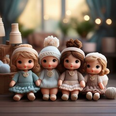 christmas toys on the table