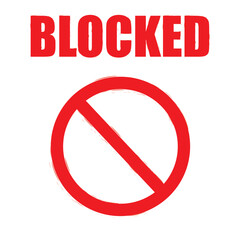 Blocked sign design