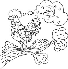 rooster dreaming of space.eps
