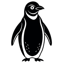 penguin on a white background free vector file