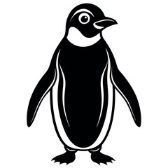 penguin on a white background free vector file