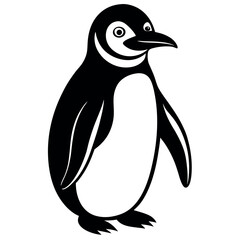 penguin on a white background free vector file