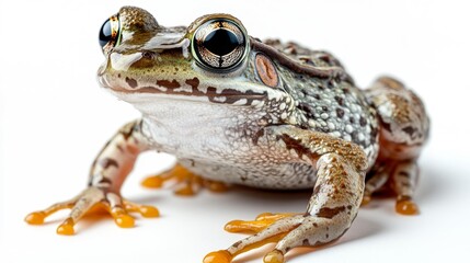 Naklejka premium Close-up of a Frog with Distinctive Eyes Generative AI