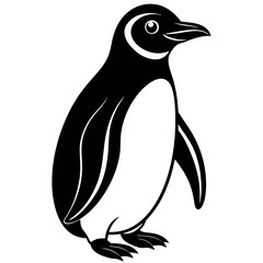 penguin on a white background free vector file