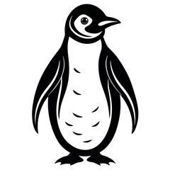 penguin on a white background free vector file