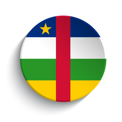 Central African Republic flag button