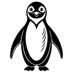 penguin on a white background free vector file